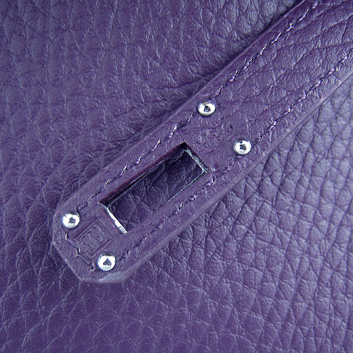 AAA Hermes Kelly 22 CM France Leather Handbag Purple H008 On Sale